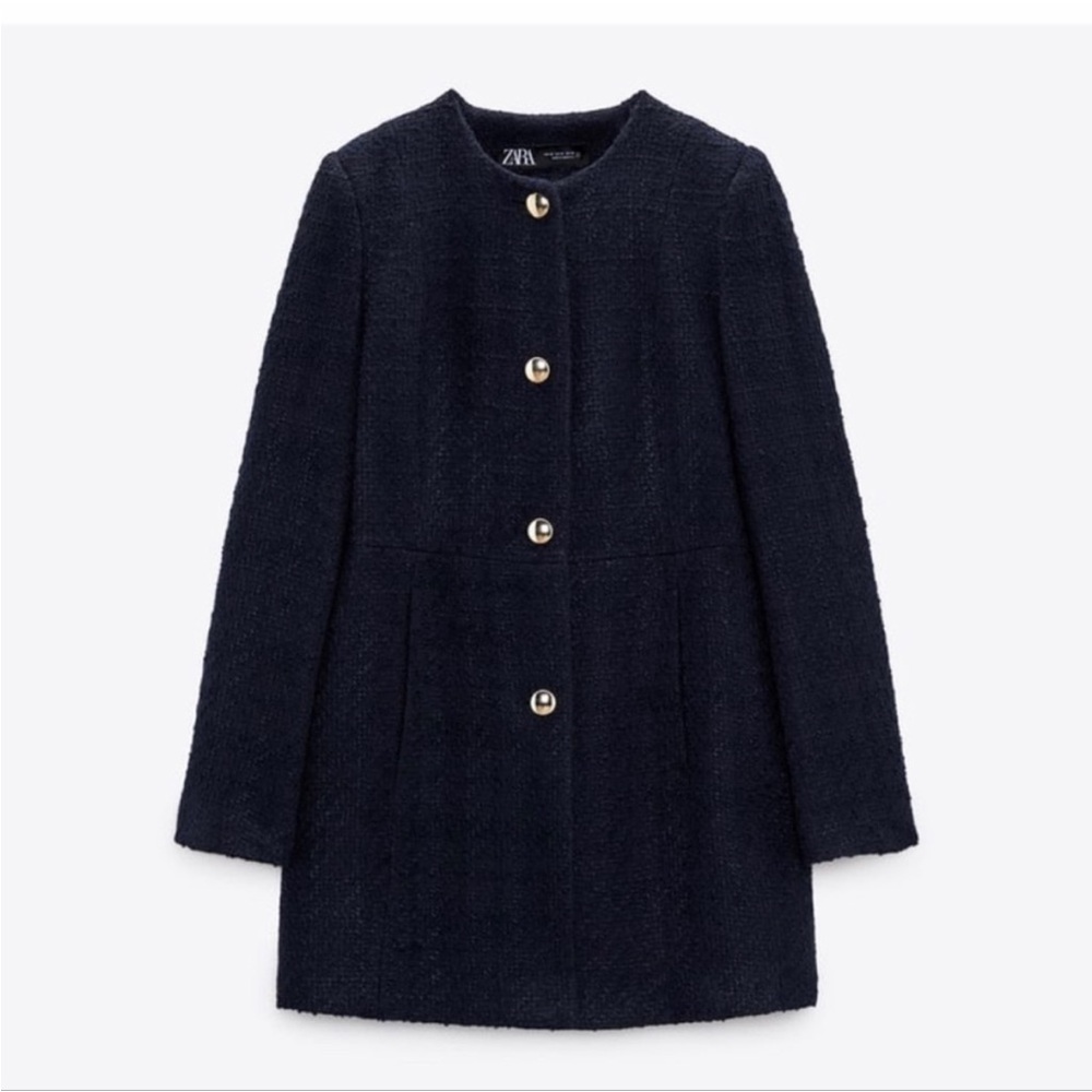 ZARA Long Structured Blazer Jacket